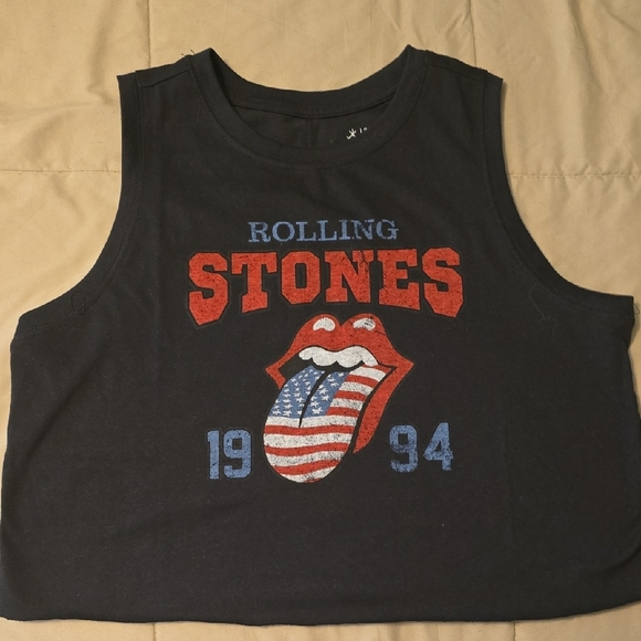 the Rolling Stones | Tops | The Rolling Stones Black And Red Tank Top ...
